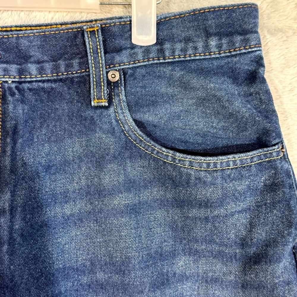 Levi's 569 Men's Shorts 40 Blue Denim High-Rise Loose Fit 5-Pocket - Picture 4 of 8